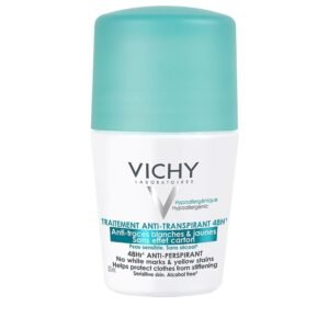 VICHY DEODORANT ANTI-TRANSPIRANT 48H ANTI TRACES BLANCHES ET JAUNES ROLL-ON 50ML