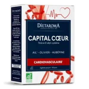 Dietaroma Capital Cœur Ail Olivier Aubépine Bio – 60 gélules