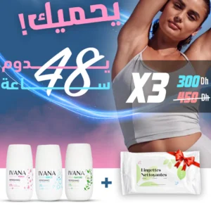 Pack IVANA 3 Déos + Lingette Offerte